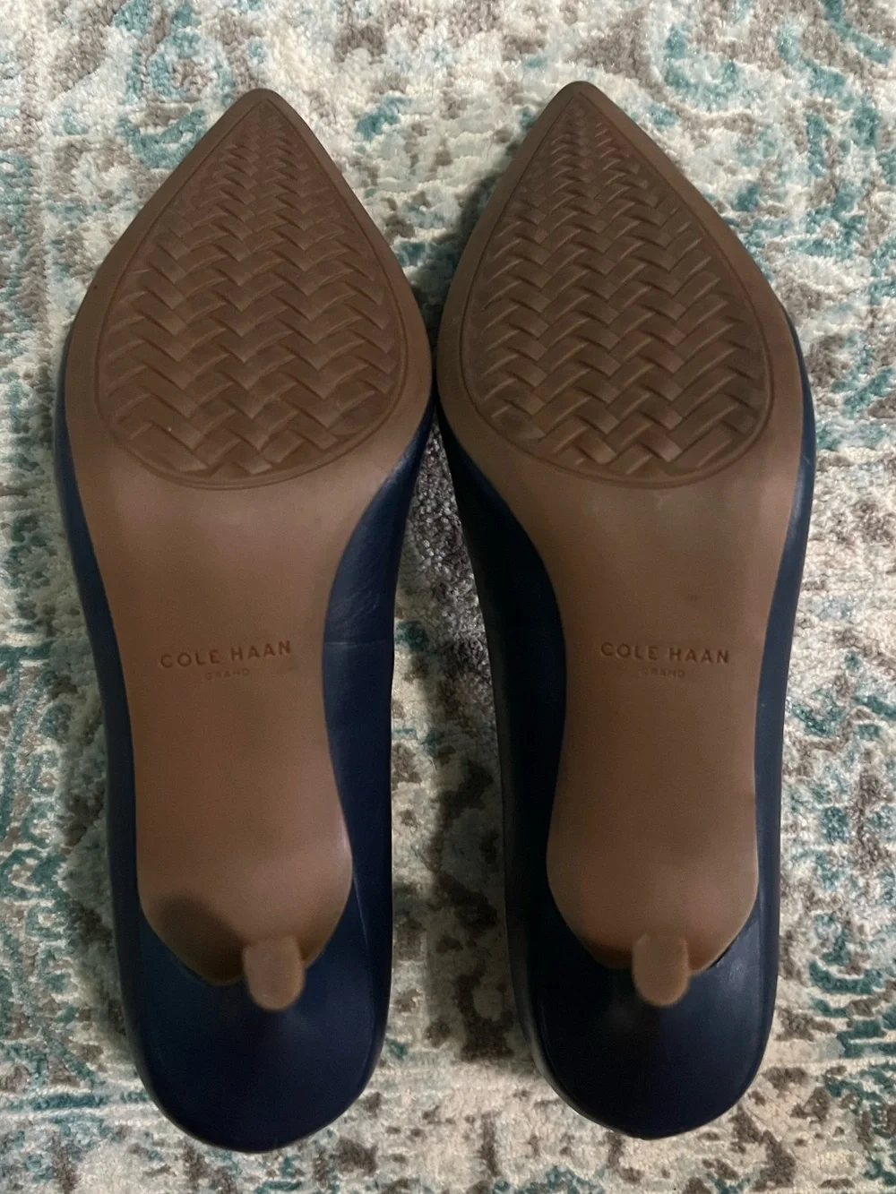 Cole Haan The Go-To Stiletto Pumps Navy Blue